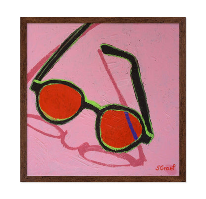 Red Sunglasses Abstract