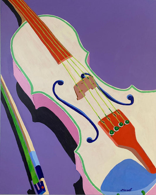 Abstract Violin Close-Up