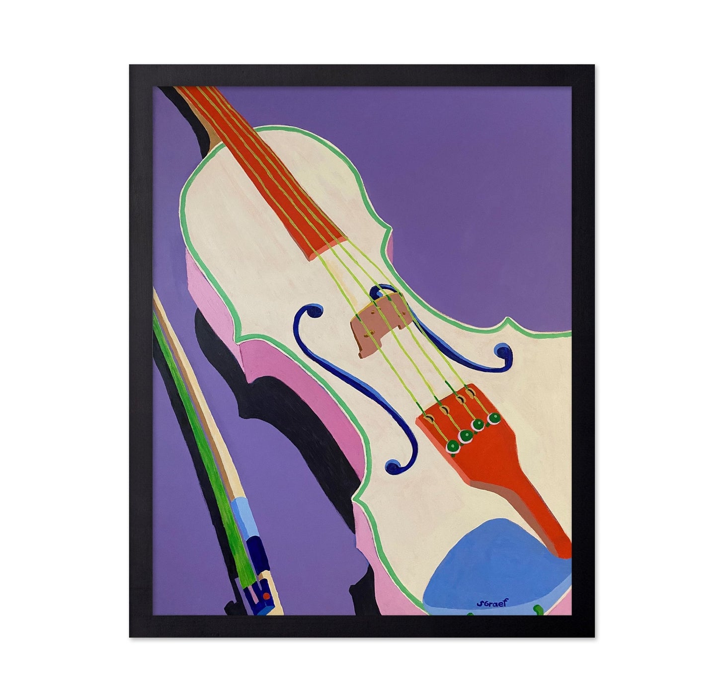 Abstract Violin Close-Up