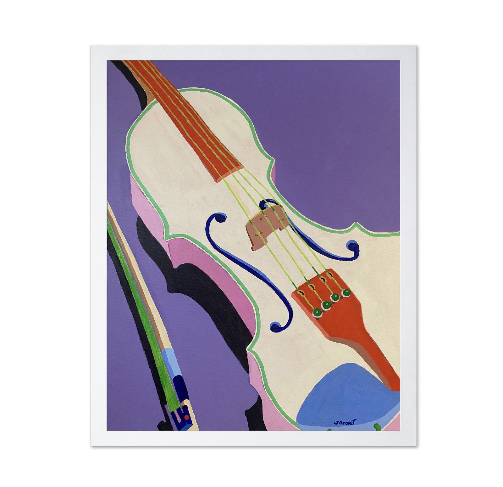 Abstract Violin Close-Up