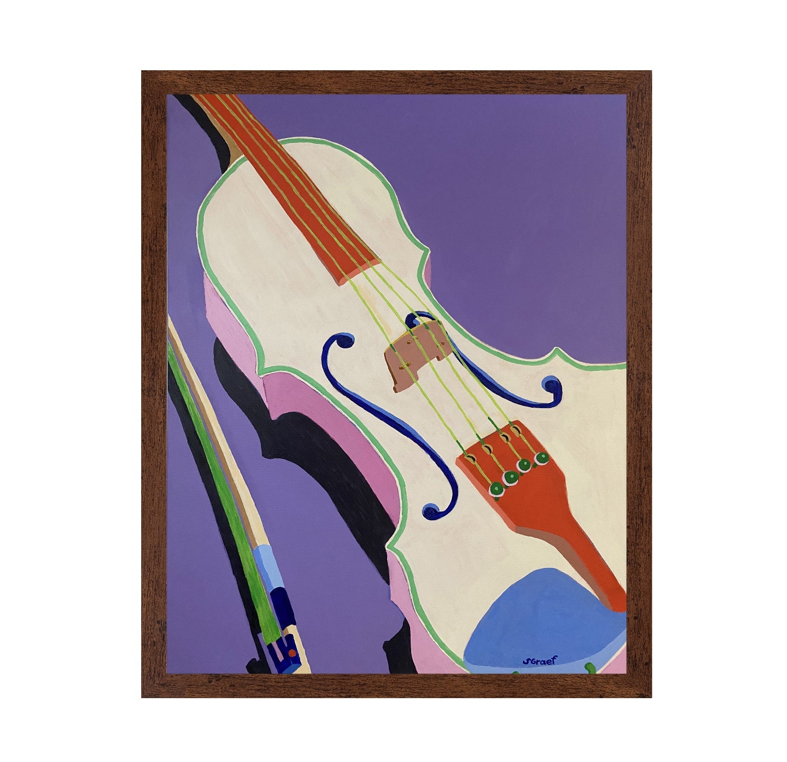 Abstract Violin Close-Up