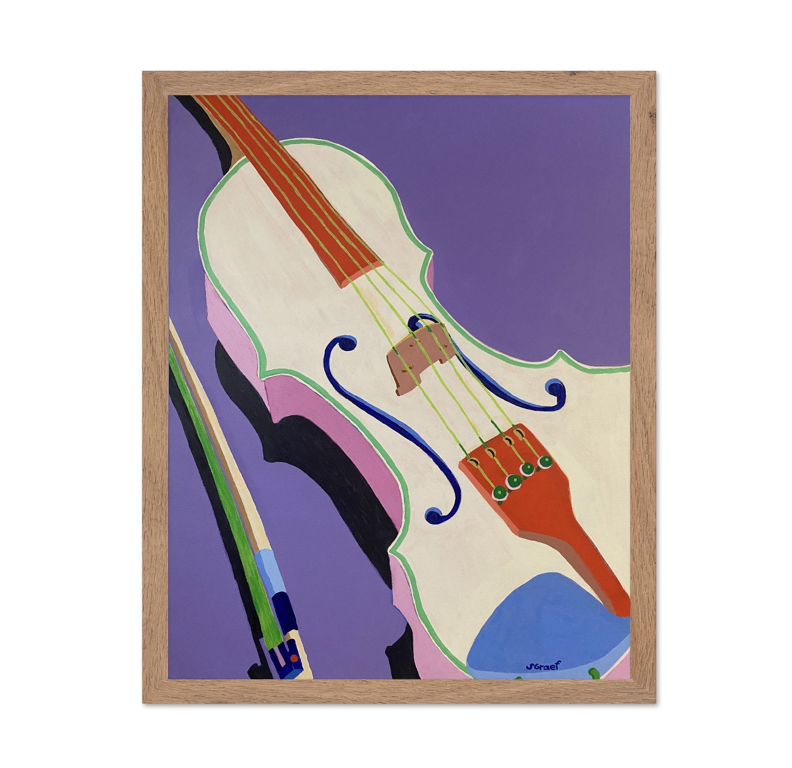 Abstract Violin Close-Up