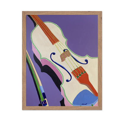 Abstract Violin Close-Up