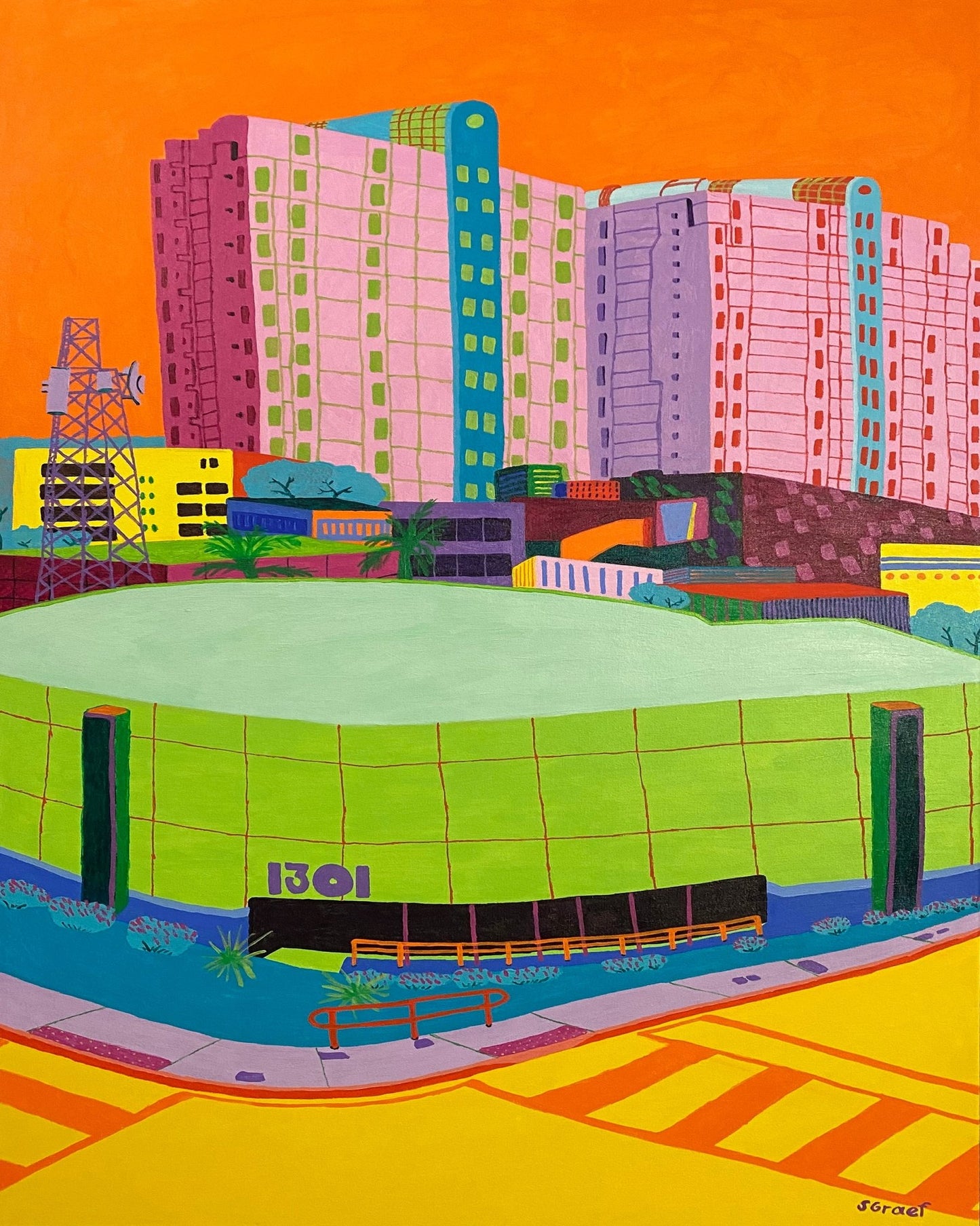Colorful Urban Building Block