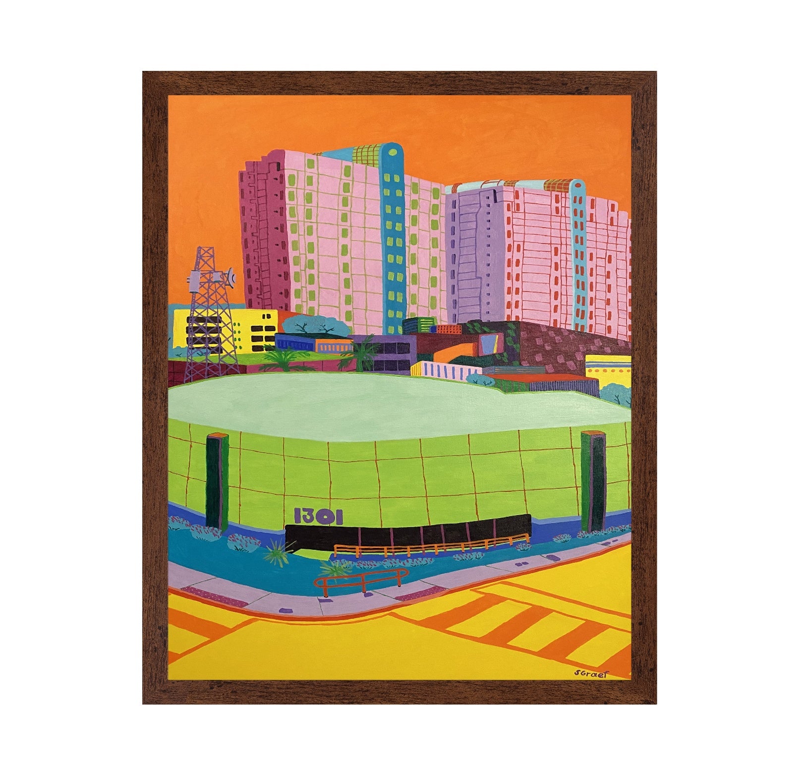 Colorful Urban Building Block