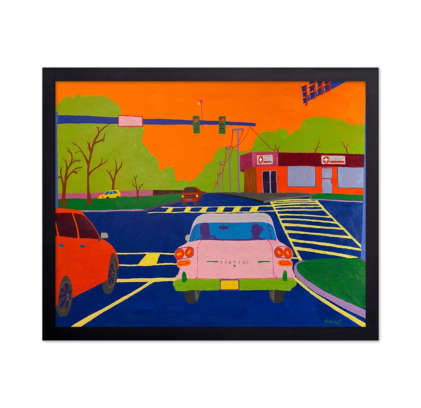 Colorful Street Intersection