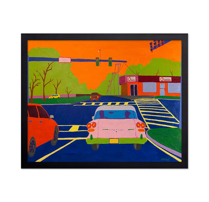 Colorful Street Intersection
