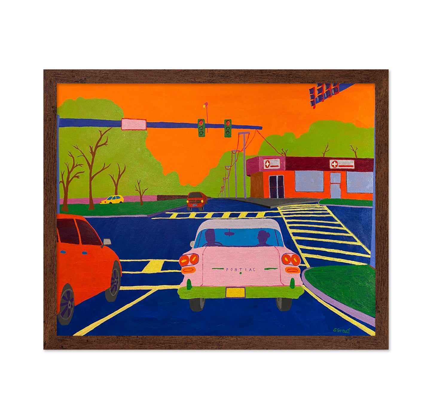 Colorful Street Intersection