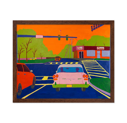 Colorful Street Intersection