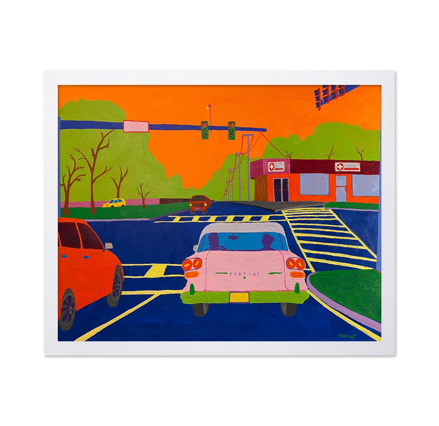 Colorful Street Intersection