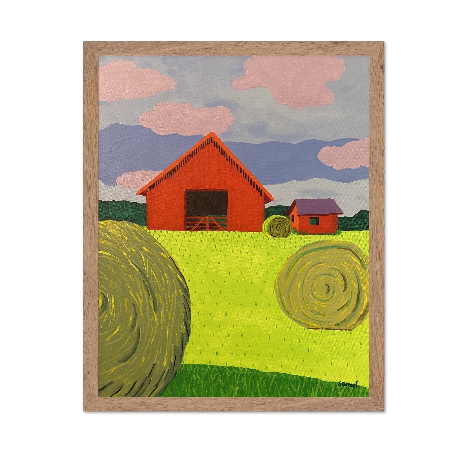 Red Barn Hayfield