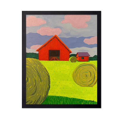 Red Barn Hayfield