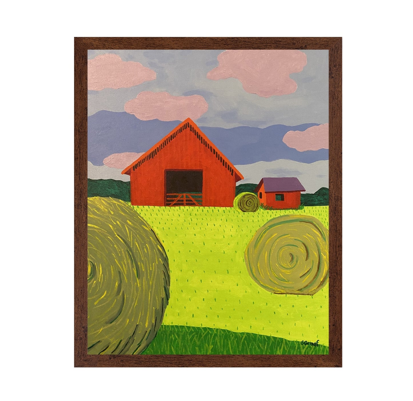 Red Barn Hayfield