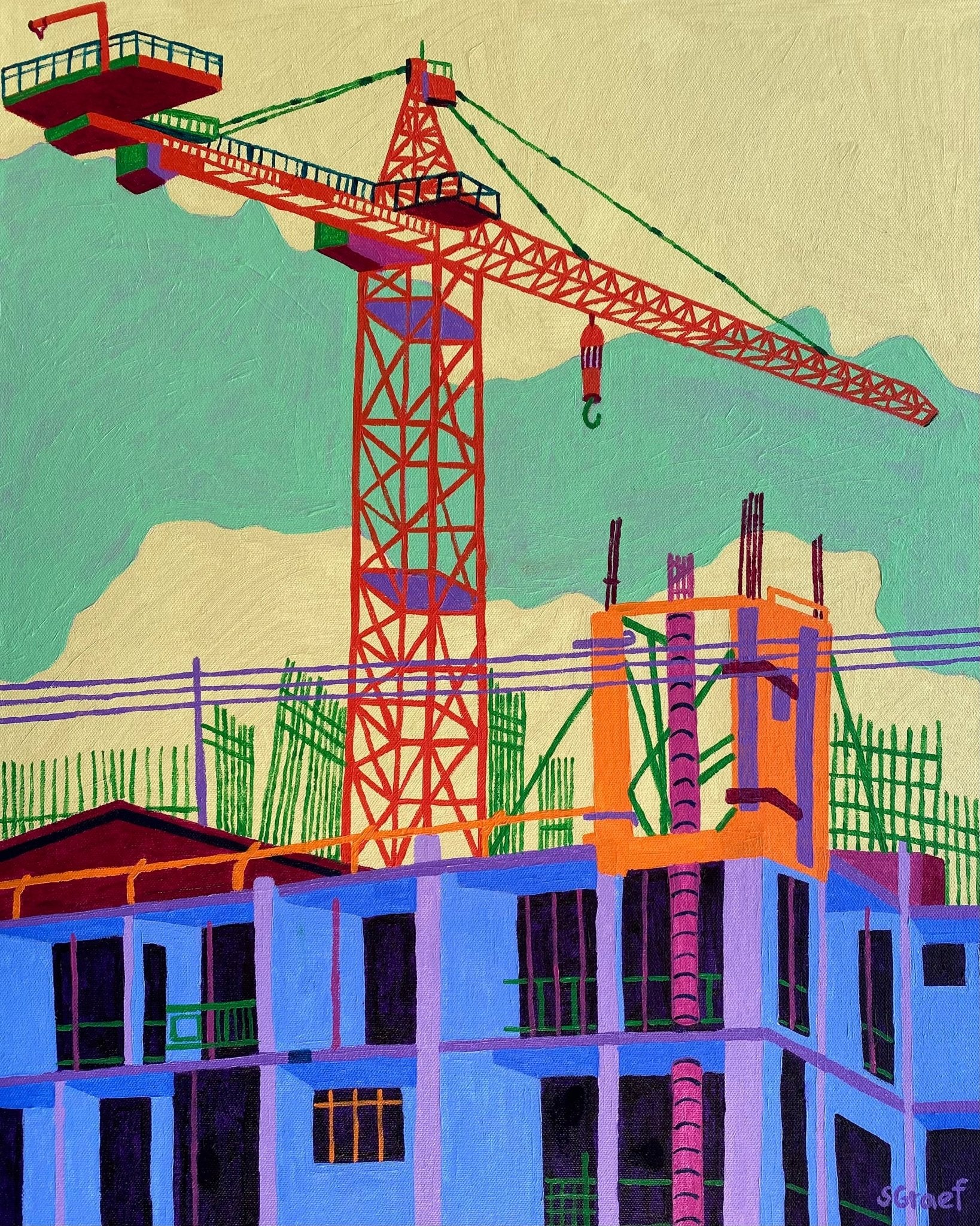 Construction Crane Site