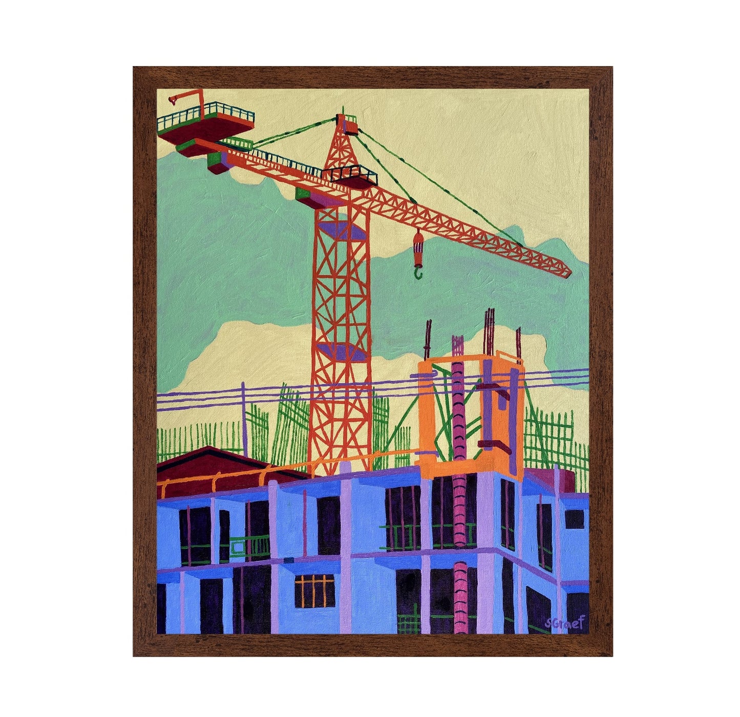 Construction Crane Site