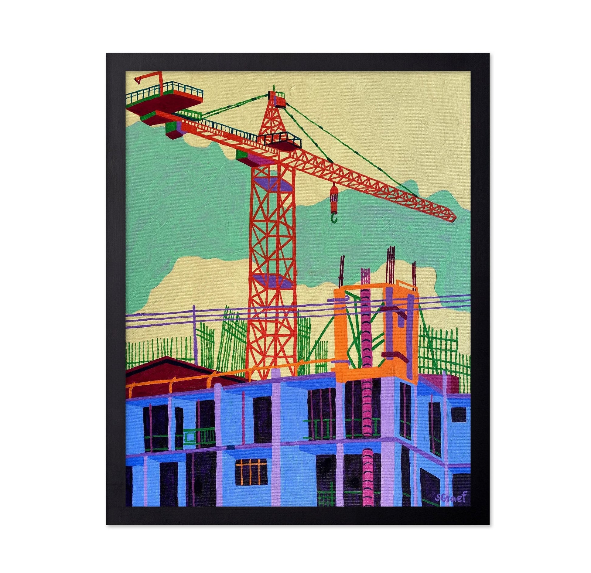 Construction Crane Site