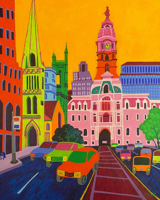 Colorful Historic City Street