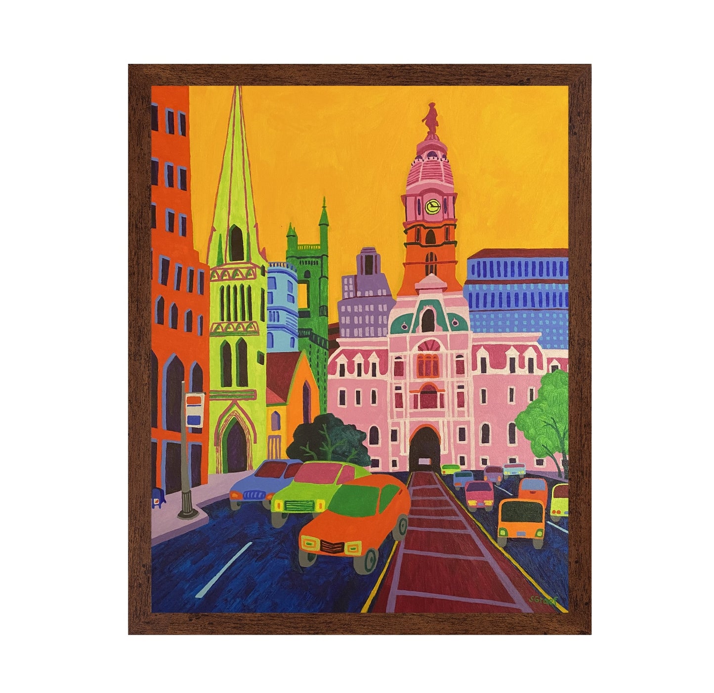 Colorful Historic City Street