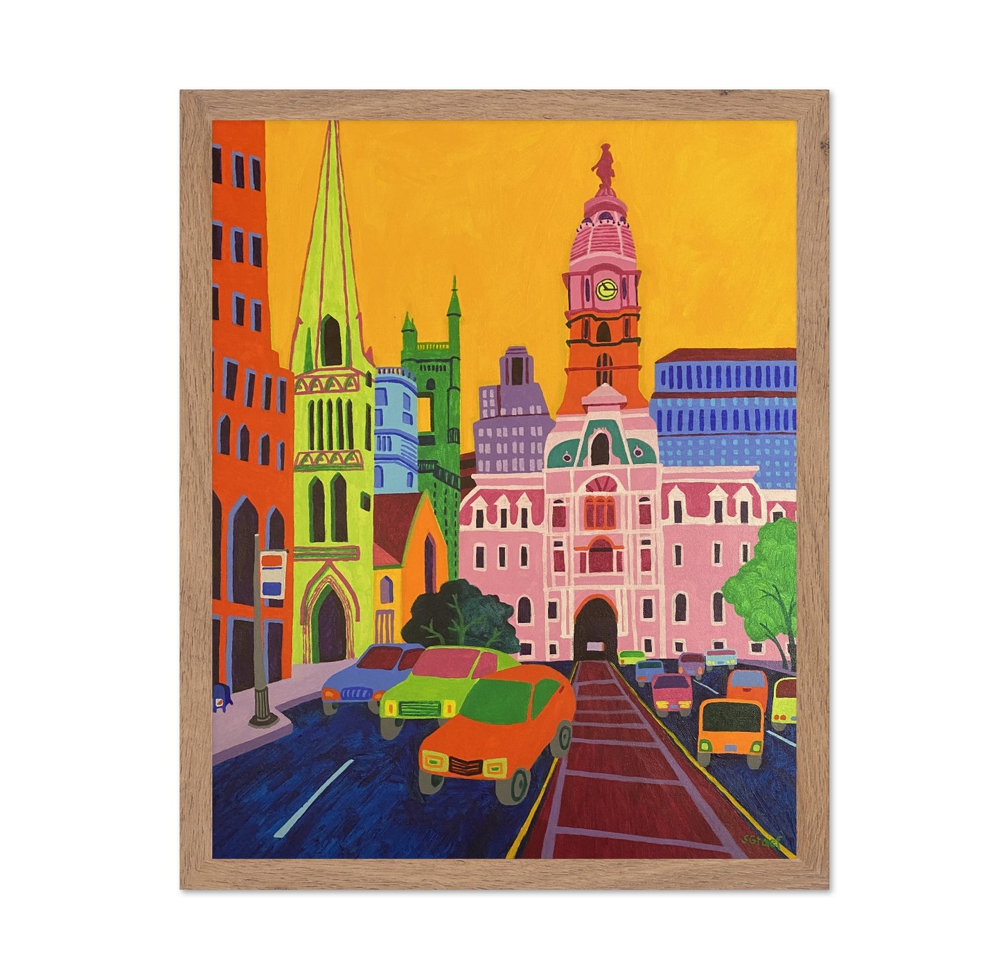 Colorful Historic City Street