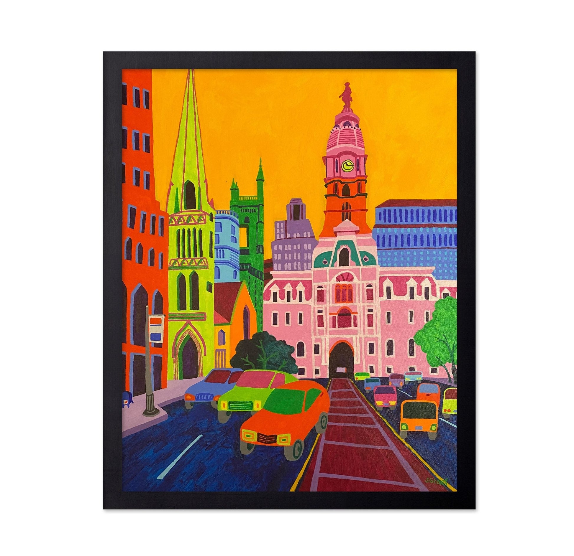 Colorful Historic City Street