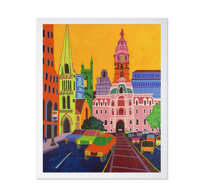 Colorful Historic City Street