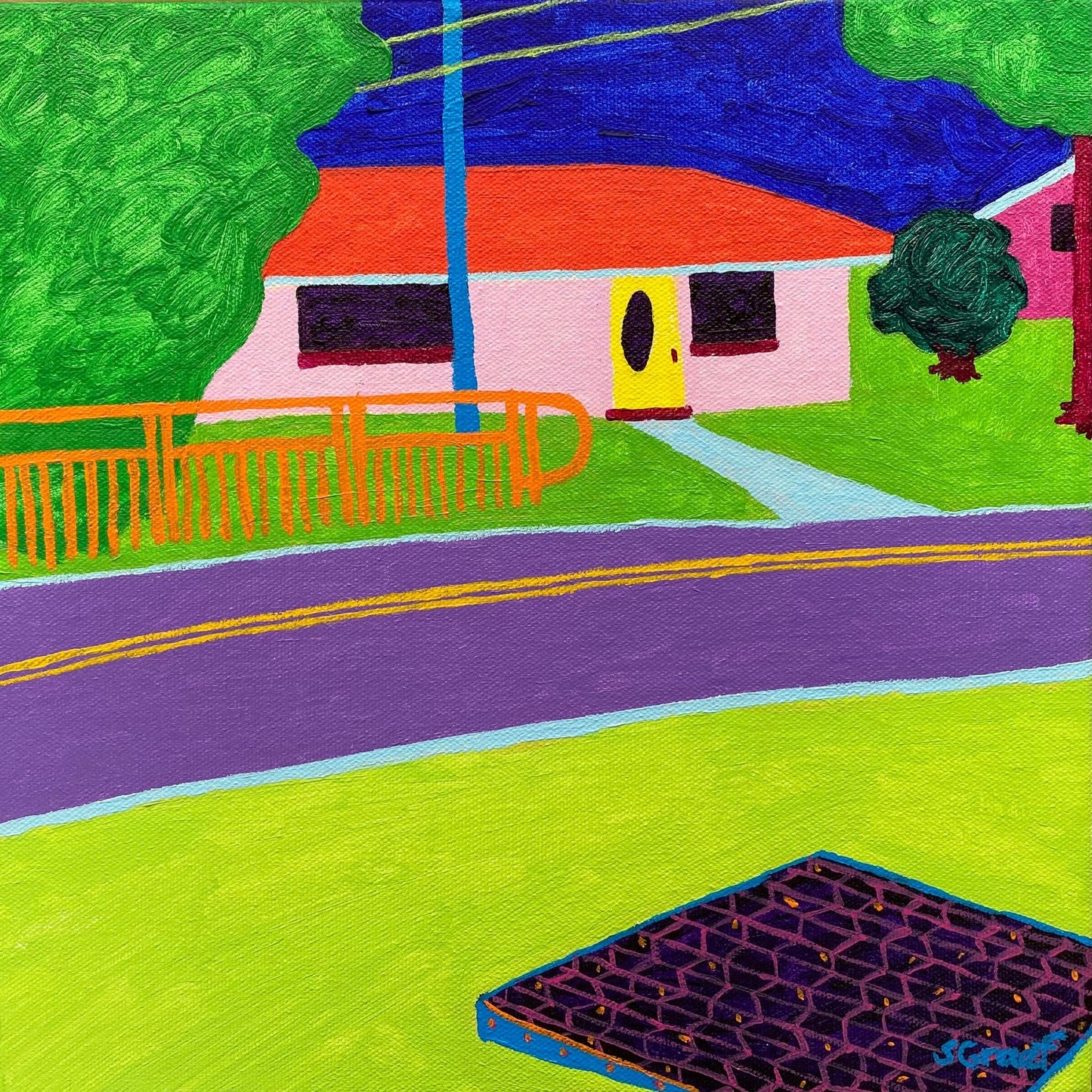Colorful Suburban House View