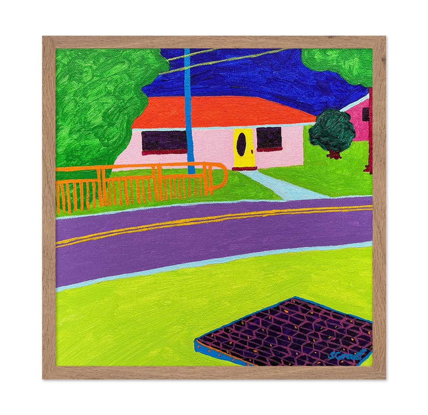 Colorful Suburban House View