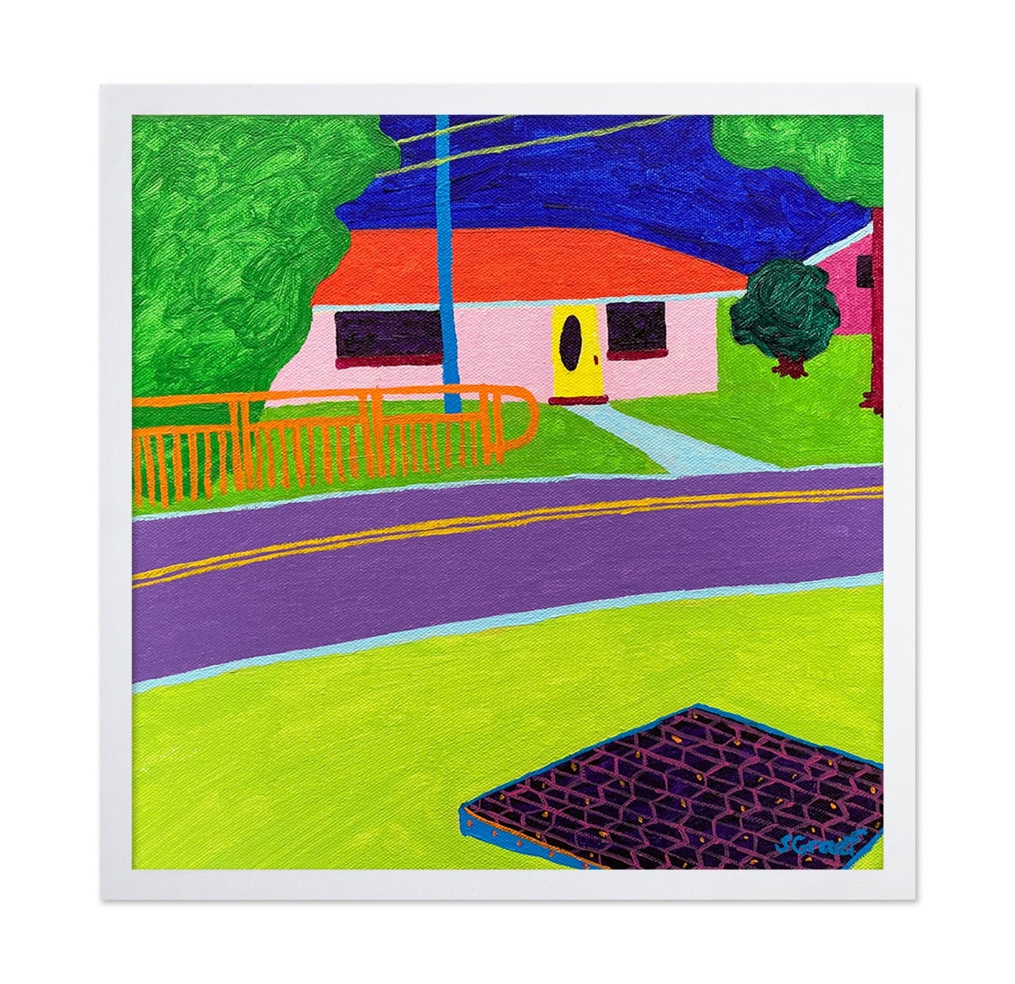 Colorful Suburban House View
