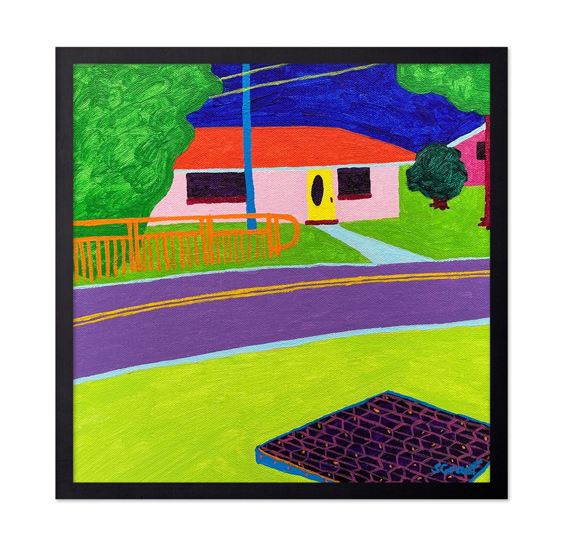 Colorful Suburban House View