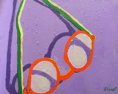 Abstract Orange Glasses