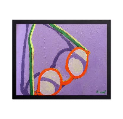Abstract Orange Glasses