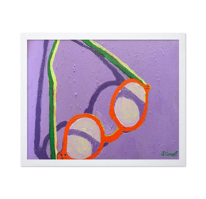 Abstract Orange Glasses