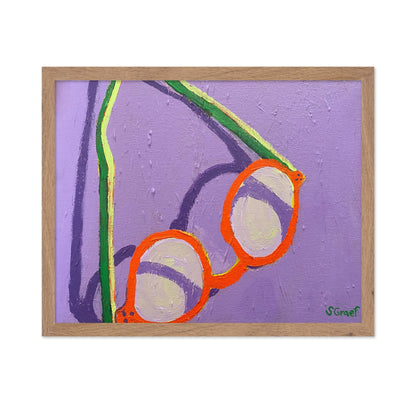 Abstract Orange Glasses