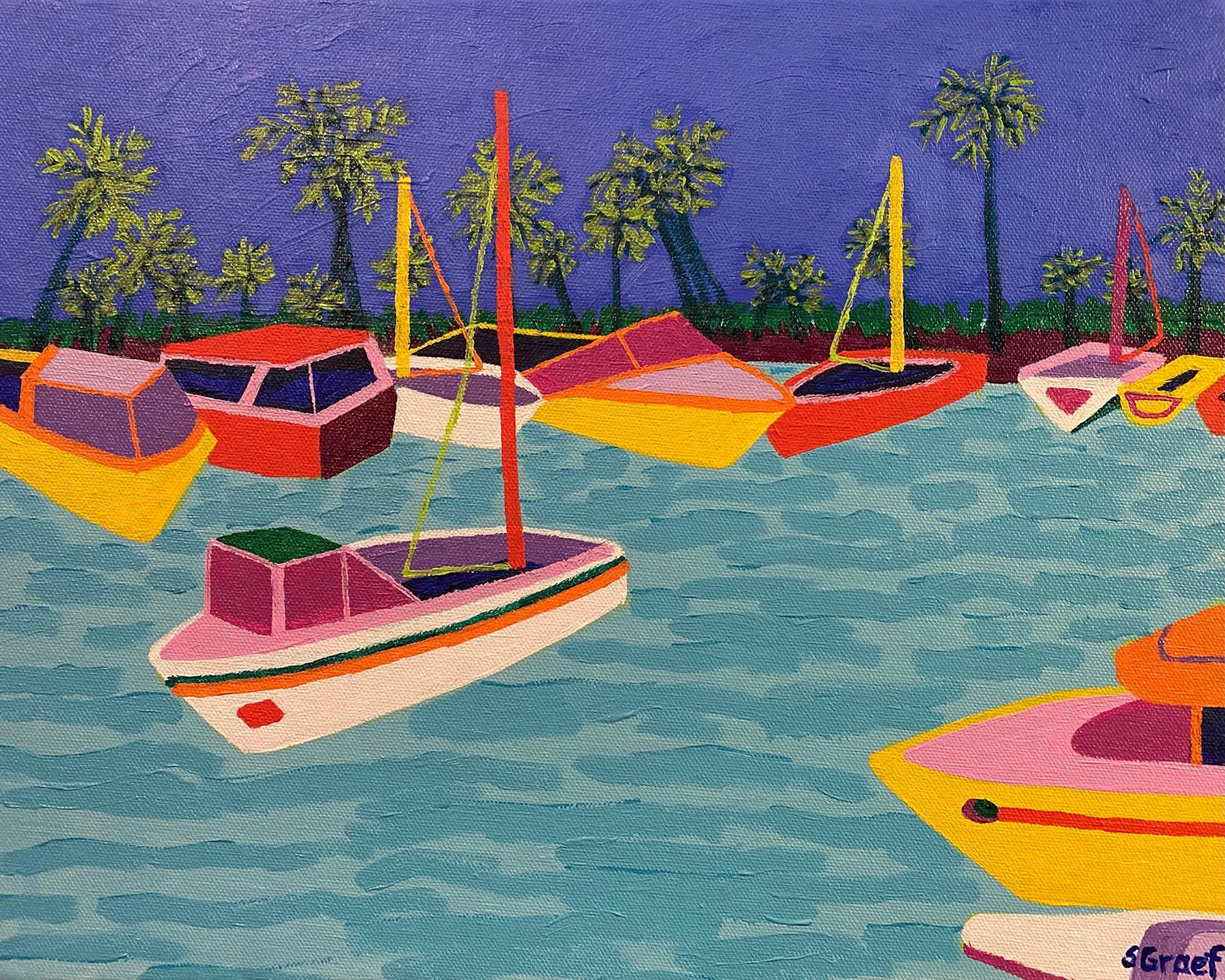 Colorful Boats Lagoon