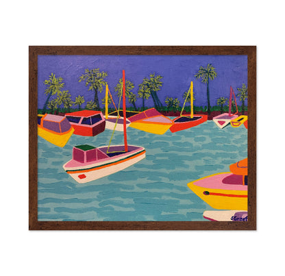Colorful Boats Lagoon