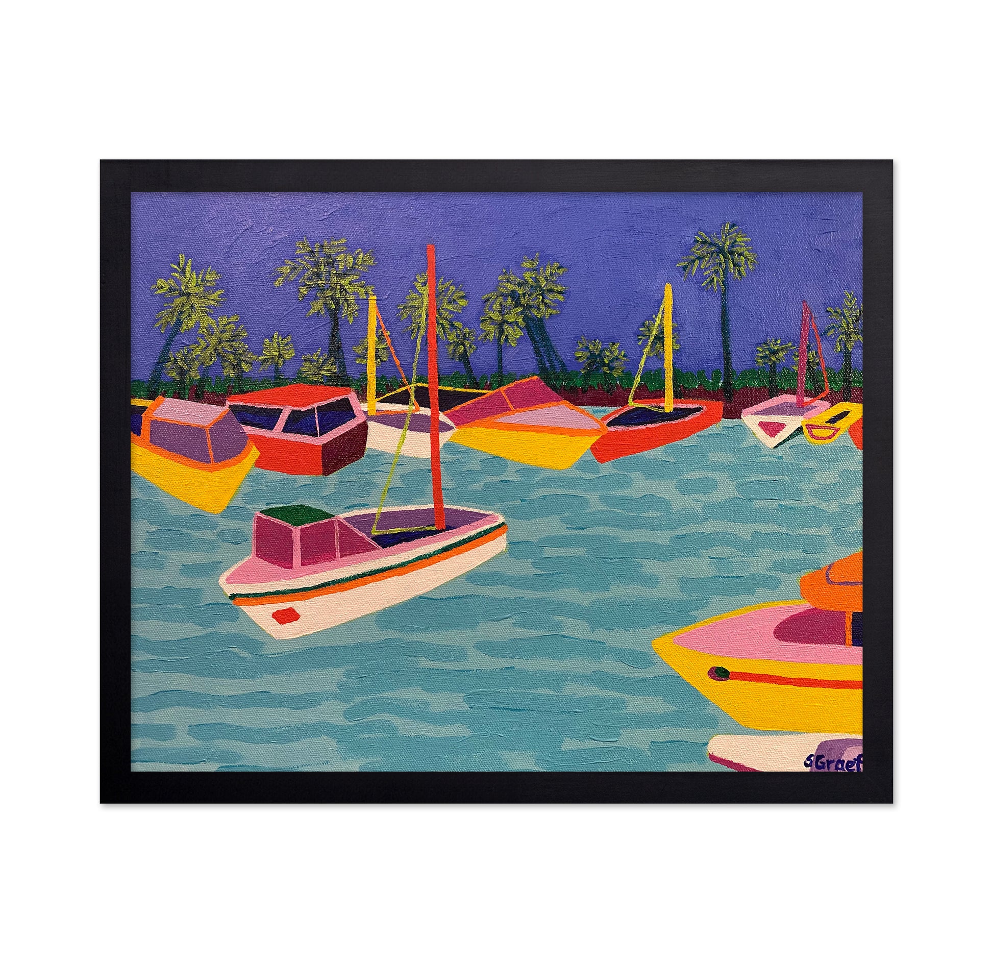 Colorful Boats Lagoon