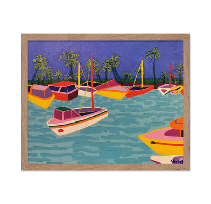 Colorful Boats Lagoon