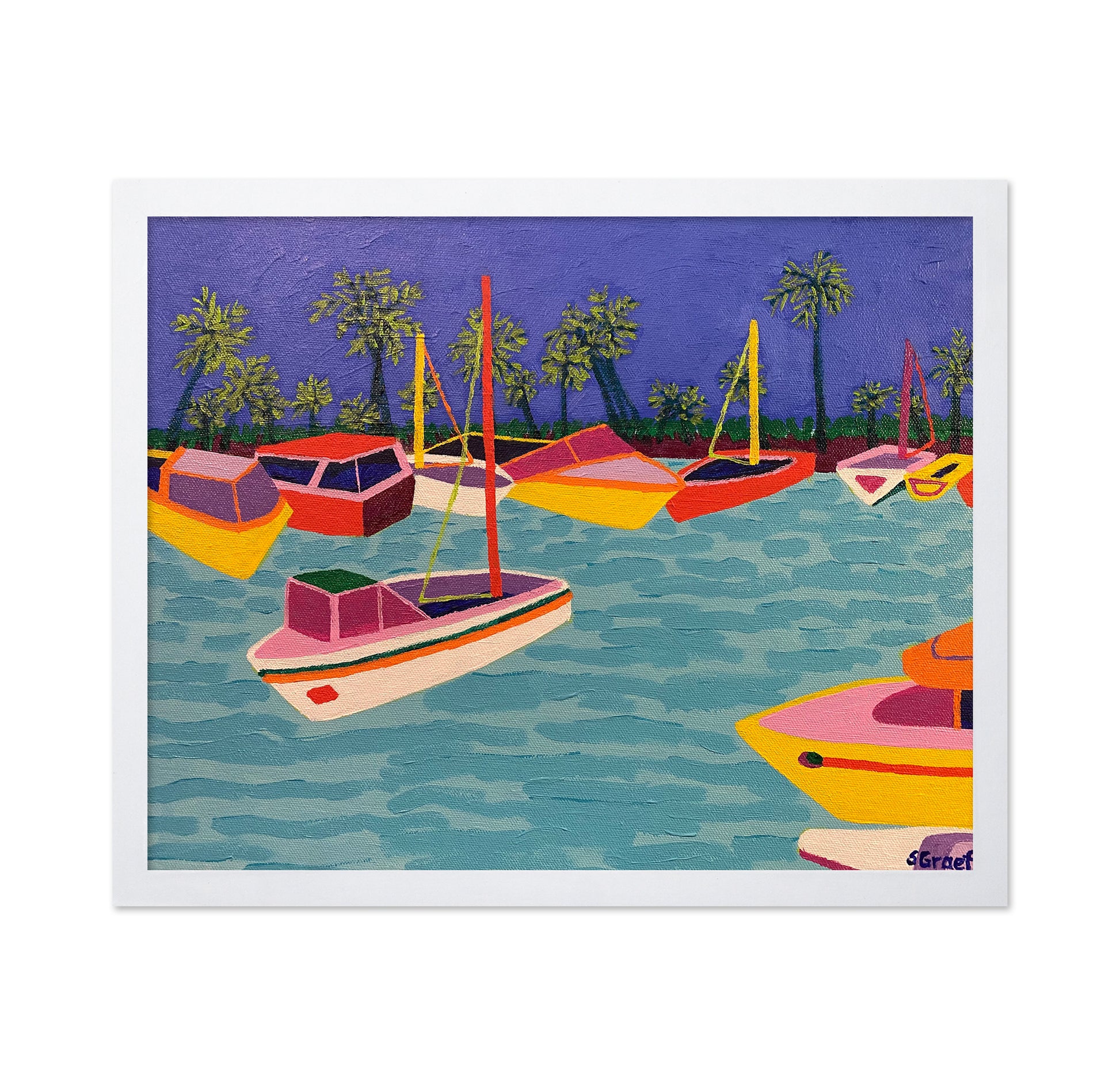 Colorful Boats Lagoon