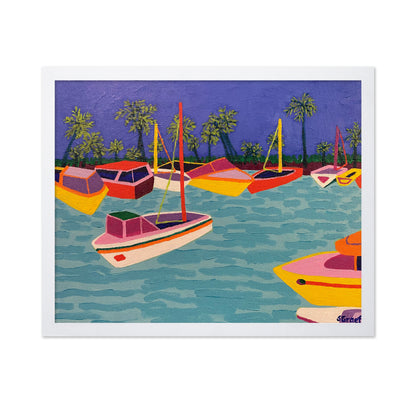 Colorful Boats Lagoon