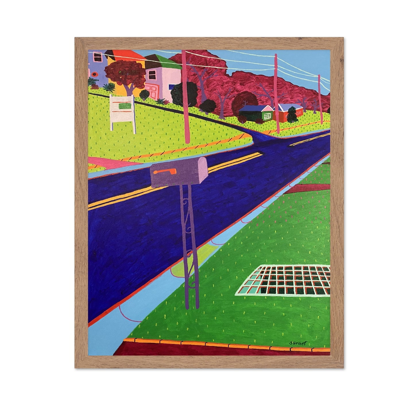 Colorful Suburban Road