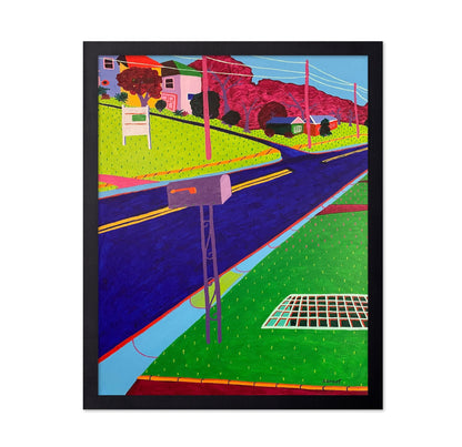 Colorful Suburban Road