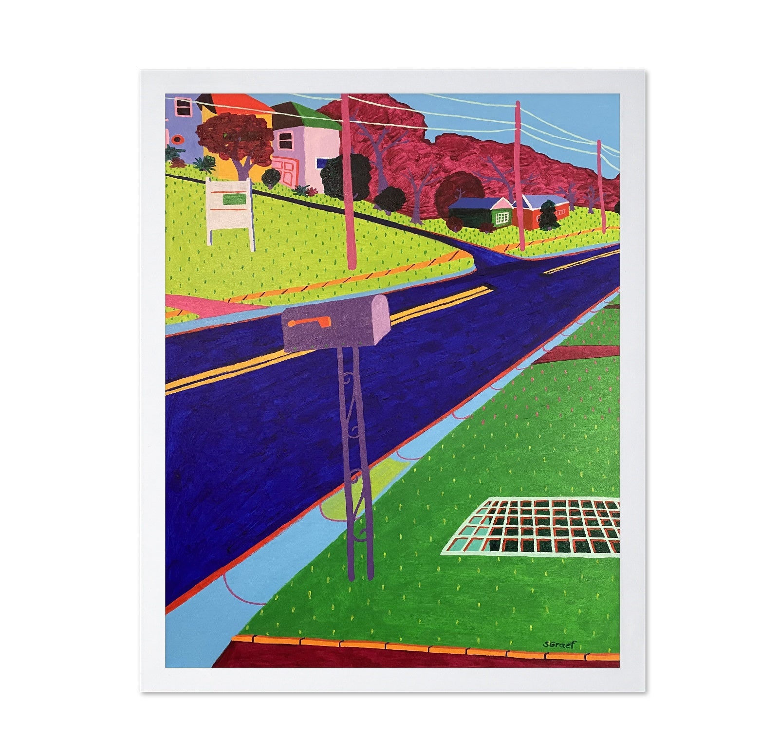 Colorful Suburban Road
