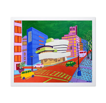 Colorful Modern City Street
