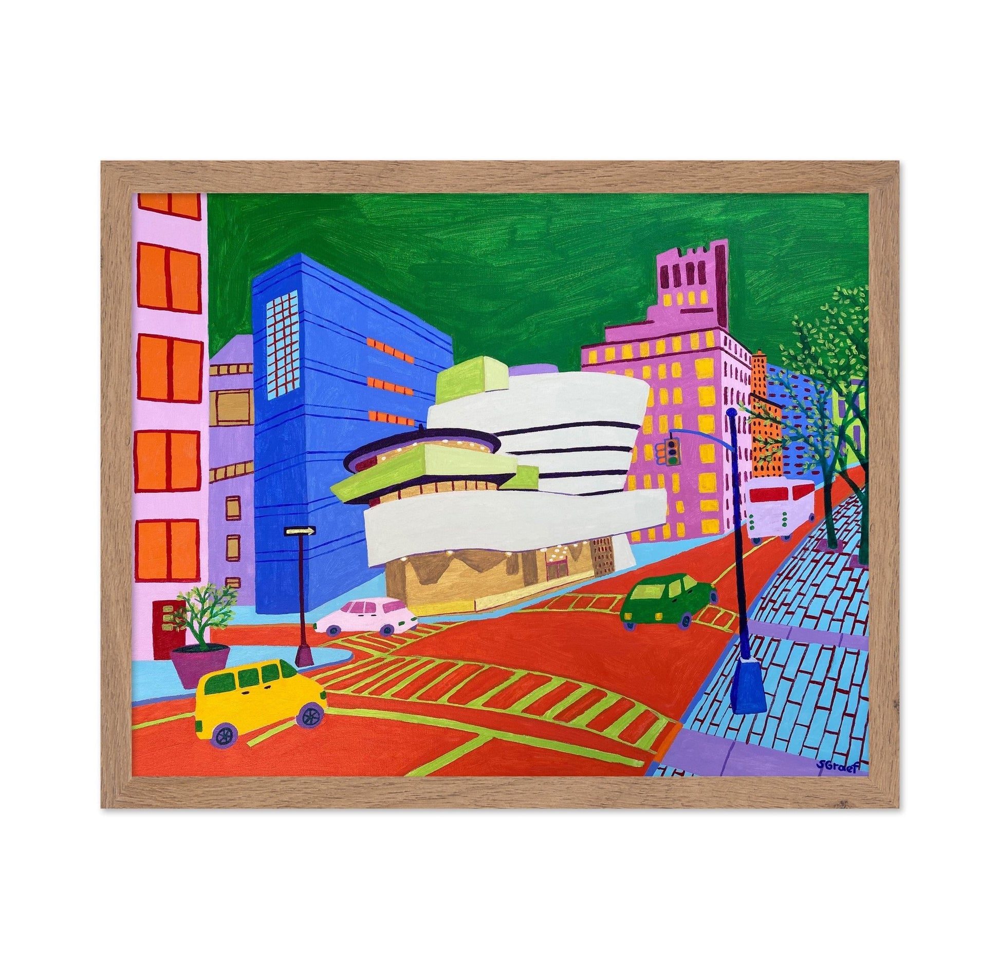 Colorful Modern City Street