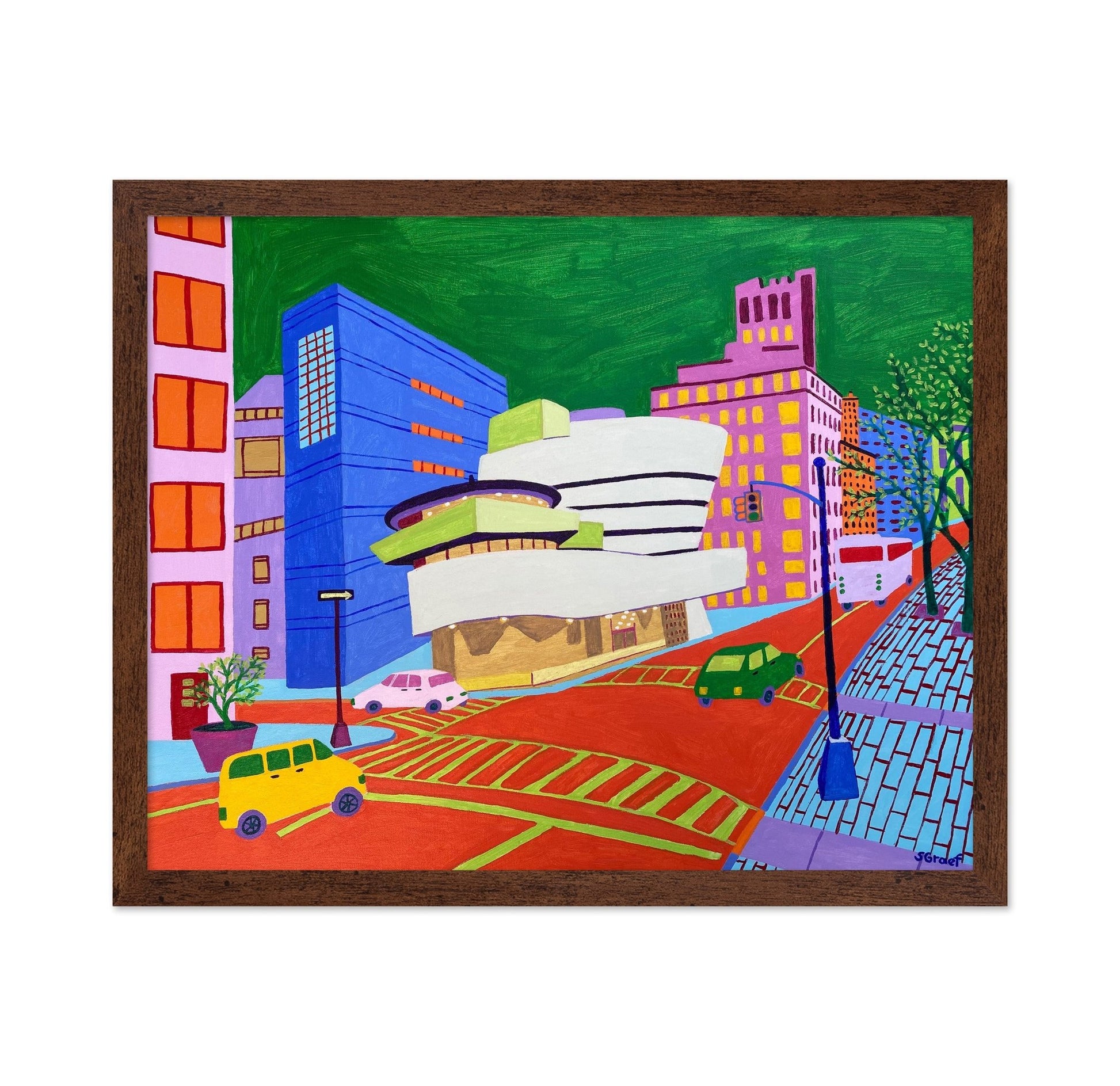 Colorful Modern City Street