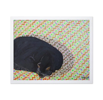 Sleeping Black Cat Pattern
