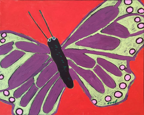 Purple Butterfly Wings