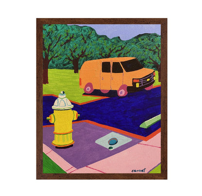 Van By Fire Hydrant