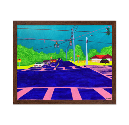 Colorful Road Intersection