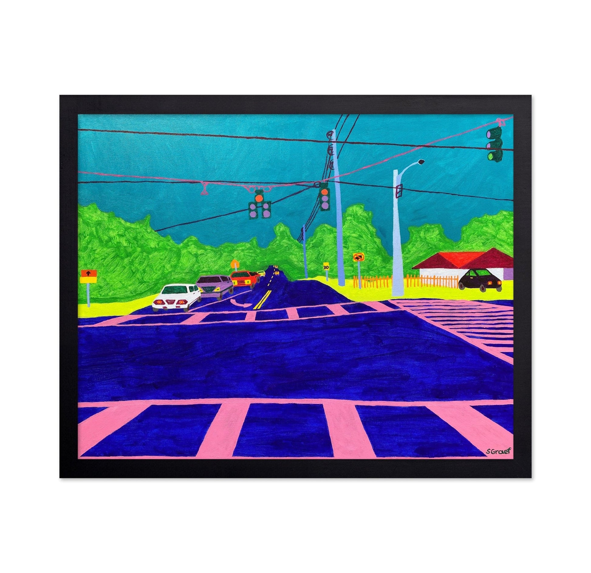 Colorful Road Intersection